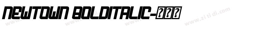 Newtown BoldItalic字体转换